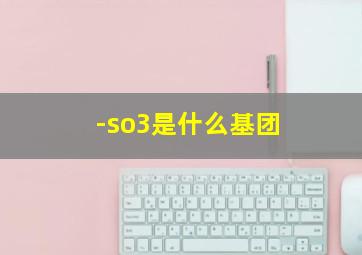 -so3是什么基团