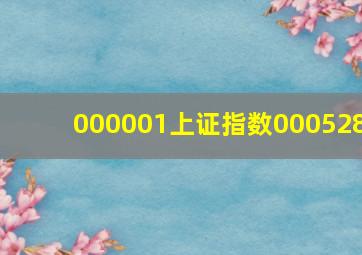 000001上证指数000528