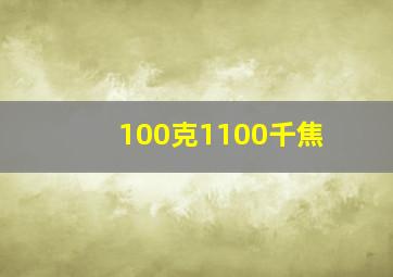 100克1100千焦