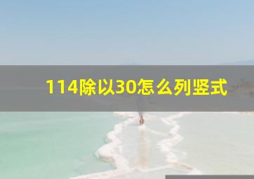 114除以30怎么列竖式