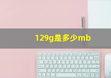 129g是多少mb