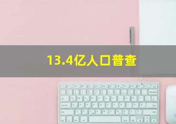 13.4亿人口普查