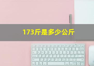 173斤是多少公斤