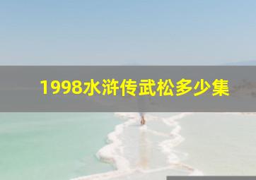 1998水浒传武松多少集