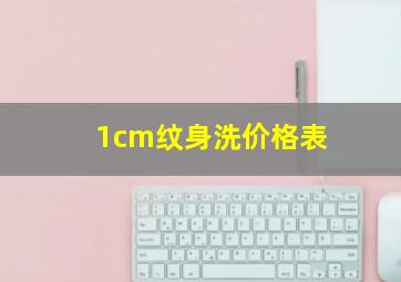 1cm纹身洗价格表