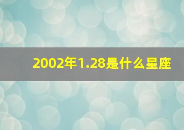 2002年1.28是什么星座