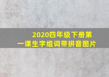 2020四年级下册第一课生字组词带拼音图片