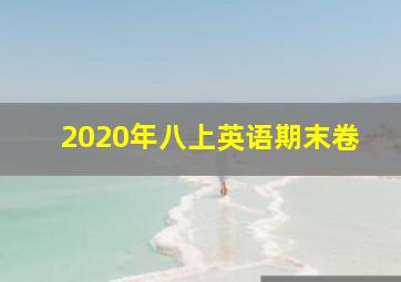 2020年八上英语期末卷