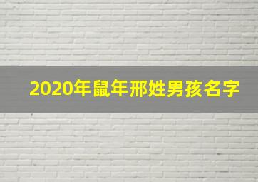 2020年鼠年邢姓男孩名字