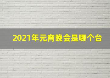 2021年元宵晚会是哪个台