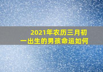 2021年农历三月初一出生的男孩命运如何