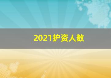 2021护资人数