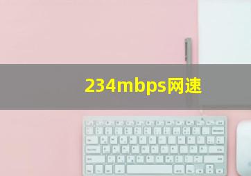 234mbps网速