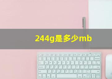 244g是多少mb