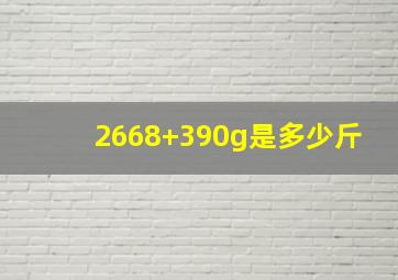 2668+390g是多少斤