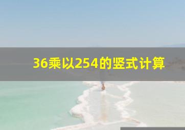 36乘以254的竖式计算