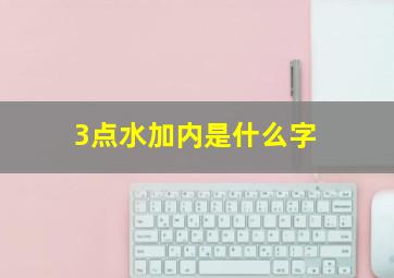 3点水加内是什么字