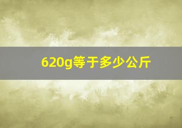 620g等于多少公斤