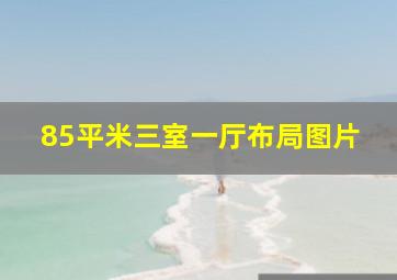 85平米三室一厅布局图片