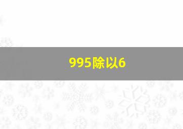 995除以6