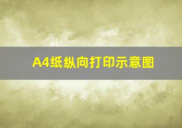 A4纸纵向打印示意图