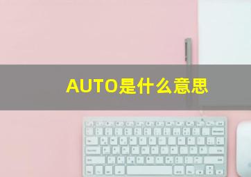 AUTO是什么意思