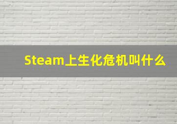 Steam上生化危机叫什么