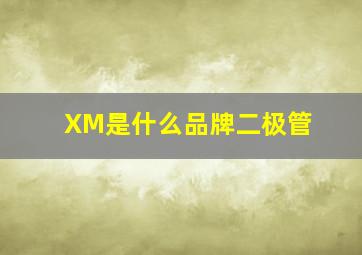 XM是什么品牌二极管