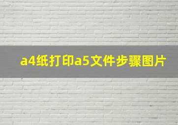 a4纸打印a5文件步骤图片