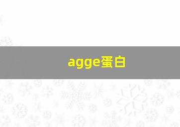 agge蛋白