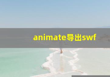 animate导出swf