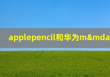 applepencil和华为m—pencil