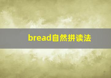 bread自然拼读法