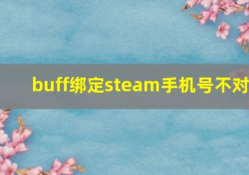 buff绑定steam手机号不对