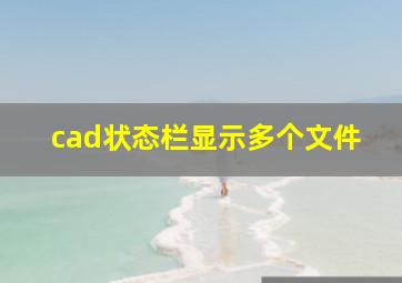 cad状态栏显示多个文件