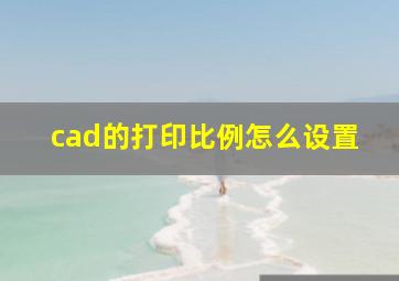 cad的打印比例怎么设置