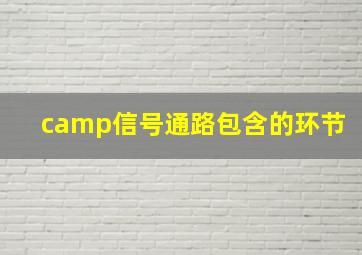 camp信号通路包含的环节