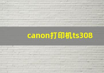 canon打印机ts308