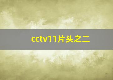 cctv11片头之二