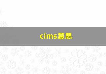 cims意思