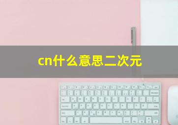 cn什么意思二次元