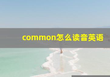 common怎么读音英语