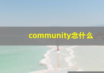 community念什么