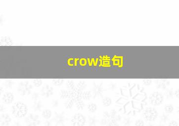 crow造句