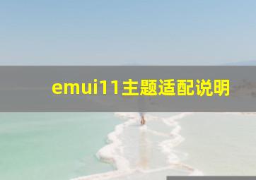 emui11主题适配说明