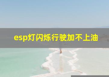 esp灯闪烁行驶加不上油