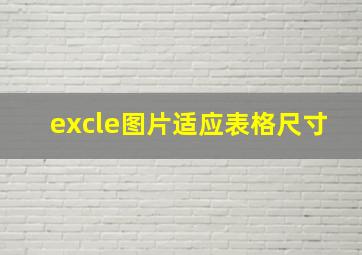 excle图片适应表格尺寸