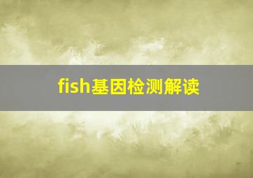 fish基因检测解读