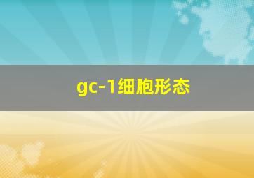 gc-1细胞形态