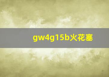 gw4g15b火花塞